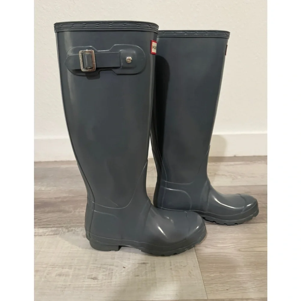 Hunter Gray Tall Boots